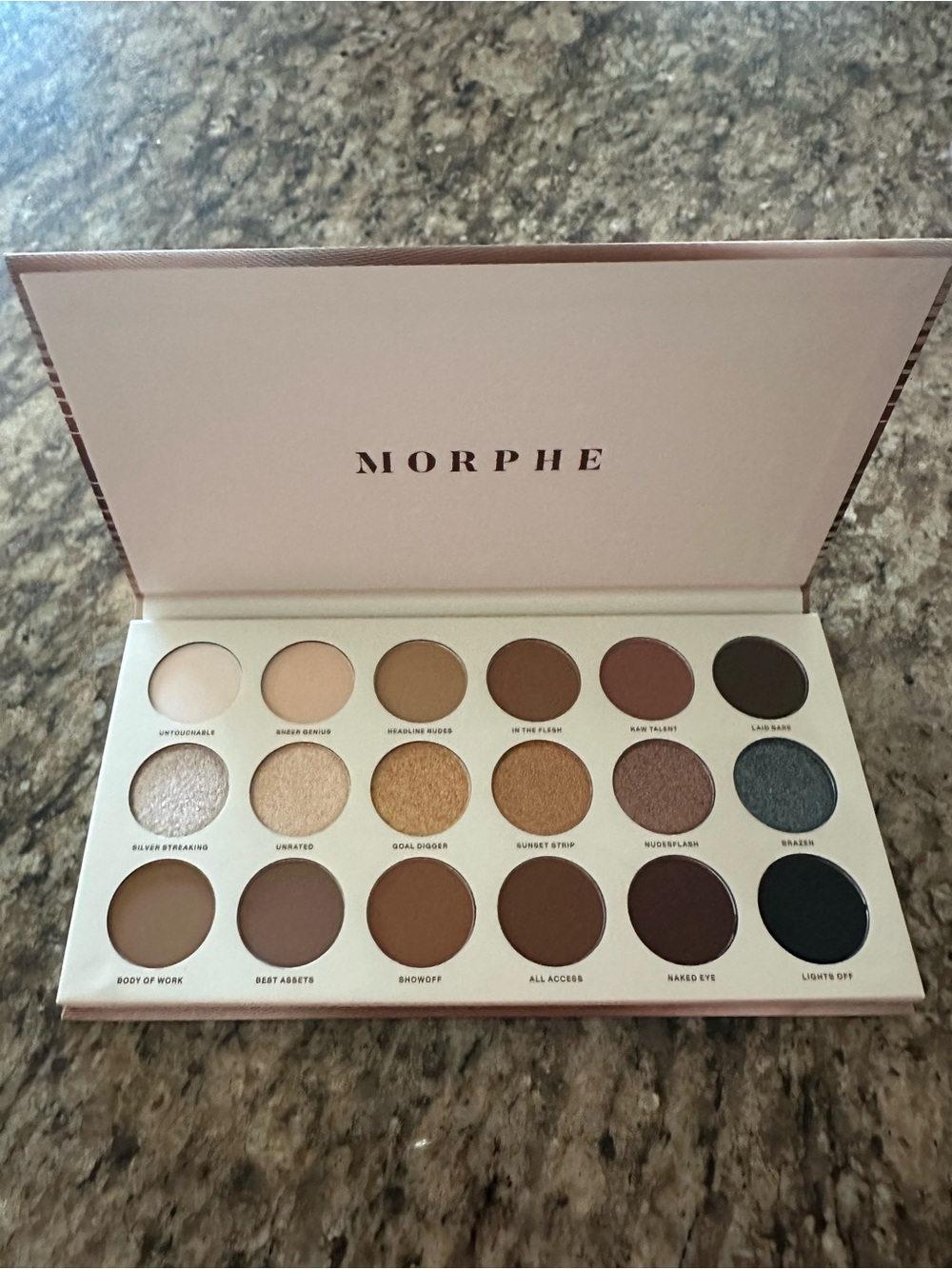 Morphe Nude Ambition Eyeshadow Palette — Neutral Browns, Golds & Creams